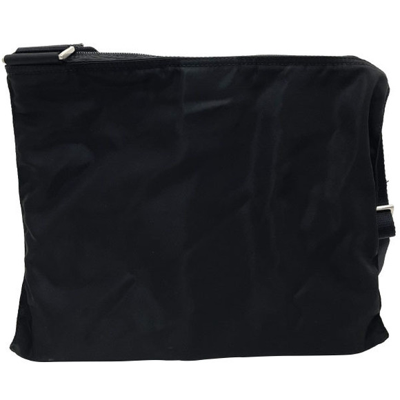 Prada Triangle Nylon Black Messenger Bag - Picture 2 of 7